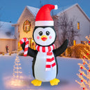 PTS 5FT Inflatable Penguin with Christmas Hat Outdoor Decoration, Christmas Blow Up Yard Decorations, Built-in LED Lights Inflatables Xmas Holiday Funny Decor for Indoor Lawn Garden — 1