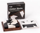 Wooden Hidden Blocks Puzzle Game - 80 Brain Challenges with Solid Wood Box & Deluxe Black and White Pieces, 3D Logic & Spatial Thinking Tabletop Toy, Perfect for Family Fun & Creative Gifts — 3