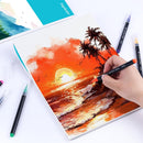 Hapikalor Watercolor Paper Pad, 9"x12" Water Color Paper, 140lb/300gsm Teal | 9" x 12" Pad — 6