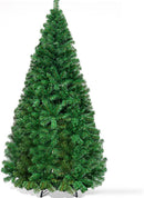 Goplus 6FT Artificial Christmas Tree Xmas Pine Tree with Solid Metal Legs Perfect for Indoor and Outdoor Holiday Decoration — 1