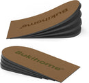 Adjustable Heel Lift Inserts for Shoes - Bukihome Orthopedic Shoe Lift for Uneven Legs 4 Layers Height Increase Insole for Heel Pain,Heel Spur,Achilles Tendonitis,Medium(Women 9-11.5/Men 7-9.5) - Brown — 1