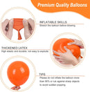 RUBFAC 135pcs Orange Balloons Different Sizes 18 12 10 5 Inches, Burnt Orange Fall Balloon Arch Kit Garland for Halloween Party Thanksgiving Baby Shower Birthday Decoration — 3