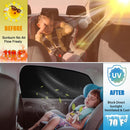 XCBYT Magnetic Car Side Window Shades, 100% Blackout Privacy Curtains — 2