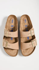 Birkenstock Women's Arizona Soft Footbed Sandals – Sandcastle — 5