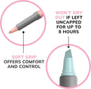BIC Brite Liner Grip Pastel Highlighter Set, Chisel Tip, 6-Count Pack | 6 Count (Pack of 1) — 7