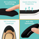 Walkize Anti Slip Heel Grips for Women, Gel Heel Pads, 2 Pairs, Black - Heel Grip Black — 4