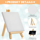 Mimorou 150 Pack Mini Canvas with Easel for Painting Wood, 5 x 5 Inch — 3