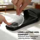 4 Counts Heel Cushion Cups for Plantar Fasciitis Relief, Silicone Gel Heel Pad for Sore Heel Pain, Heel Support Insoles for Bone Spur & Achilles Tendonitis Shock Absorbing, 2 Clear — 6