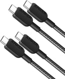 Anker USB C to USB C Cable, Type C Fast Charging Cord (3FT,2Pack,Black) 1
