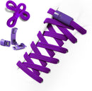 Aiboxin Elastic No Tie Shoelaces for Kids Adults Tieless Stretch Shoe Laces | Purple — 1