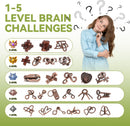 24 Pcs Brain Teaser Puzzles for Adults Teens - Metal Puzzles 3D Puzzle Game Toys for Adults Teens - Wooden Unlock Interlocking Puzzle Adult IQ Education Smart Toys — 2