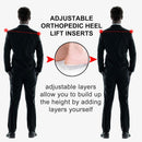 AccEncyc Adjustable Heel Lift Inserts 2 Pack Soft Silicone Height Increase Insoles Heel Lifts for Shoes 1/4" to 1" - 4 Layers — 5