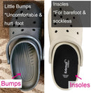 Girl's Insoles for Crocs Ultra-Thin Comfort Shoe Inserts for Garden Clogs, Sockless Barefoot Iiners for Gargen, Nurse, Water Shoes Replacement Washable Pad Black Size 3 /EU36 - 2 Pairs Black — 3