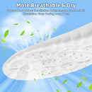 Insoles for Men and Women, 4D Cloud Shoe Inserts, Memory Foam - Black — 3