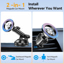 Coolpow for MagSafe Car Mount【Windshield+Vent+Dash】Magnetic Phone Holder for Car Phone Holder Mount Cell Phone Holders for Your Car Accessories Suction Phone Mount for Car Truck Stand for iPhone 17 16 | Multi-color | Dash & Windshild & Vent photo 2