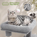 Globlazer Cat Tree Tower for Indoor Cats Large Adult, FC50, Light Grey — 3