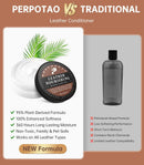 PERPOTAO Leather Conditioner - 2 Pack, All-In-One Leather Care Treatment Salve