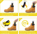 Boot Shoe Stretcher for Men, Shoe Tree Expander Women Stretch Width & Length, Adjustable Unisex Boot Wide Feet. | yellow — 4