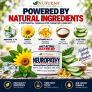 Neuropathy Nerve Cream - Fast-Acting Maximum Strength 3.7% Menthol for Feet, Hands, Legs & Toes - Cooling Nerve Comfort - Non-Greasy with Arnica, MSM & Aloe Vera - Made in USA - XL 8 oz Value Size — 8