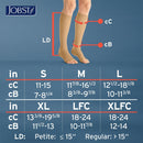 JOBST UltraSheer Knee-High Compression Stockings for Women - Open Toe - Medical Compression 20-30 | Honey | Large — 2