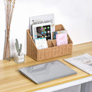 DINGTAI Woven Mail Organizer Countertop, 12 Inch Mail Organizer Basket for Bill and Pen, Farmhouse Desk organizers and storage — 6