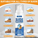 Suede Shoe Cleaner, 6.76 Oz Nubuck Cleaner with Brush and Towel, No-Rinse for Leather, Boots, Knit, Canvas — 4