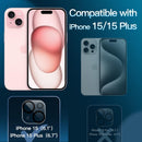 JETech Camera Lens Protector for iPhone 15/15 Plus, 3-Pack photo 2
