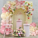 Pink and Yellow Balloon Arch Kit Pastel Yellow Balloons — 5