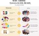 6mm Glass Beads Bracelet Making Kit 1400pcs, 24 Colors Crystal Beads for Jewelry Making Round Beads DIY Crafts with… — 6