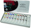 Winsor & Newton Artists' Oil Colour Paint Introductory Set, Ten 21ml Tubes, Crimson,Yellow,Green, 0.7 Fl Oz (Pack of 10) — 1