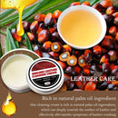 Natural Leather Conditioner & Cleaner Paste with Coconut Oil, Waterproof Leather Care Balm for Boots Shoes Bags Jackets Furniture, Softens Restores Protects Full Grain Smooth Leather-5.3Oz — 4