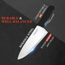 BOLEXINO 8" Chef Knife, Professional Kitchen Knife with Grip