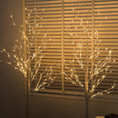 Lighted Birch Tree, 2 Pack 6 Feet 144 Warm White Lights, Prelit White Artificial Christmas Trees for Indoor Outdoor Decor Garden Wedding Party Bedroom Decoration — 5