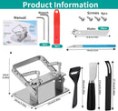 Leather Splitter Set, Leather Skiver Tools, Strap Cutter Skiving Machine | Silver-type B — 2