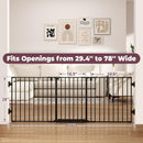 29.4-78" Extra Wide Baby Gate, Long Dog Gates Indoor for Stairs — 5