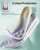 2 Pairs Steppers Insoles for Men Women, Cloud Like Massage Insole, Men's Comfortble Steppers Shoe Insoles Inserts, Breathable Memory Foam with Arch Surpport (Orange, Men 10-10.5/Women 11.5-12) - Men 12-12.5/Women 13.5-14 — 6