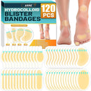 Arme Hydrocolloid Bandages, Gel Blister Bandages for Feet 120Pcs 4 Shape | 120 Pcs — 1
