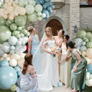 Dusty Blue Sage Green Balloon Arch Kit for Baby Shower Decorations — 3