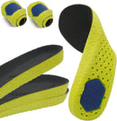 2 Pairs Memory Foam Insoles for Men Women, Gel Heel Pad - Green — 1