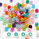 2400pcs Pearl Beads, 47 Colors Round Beads for Bracelets, Multicolor Bracelet Making Kit, for Jewelry Making with… — 4