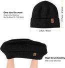 Wmcaps Winter Beanie for Men Women, Soft Warm Fleece Lined Knit Hat — 3