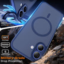 TAURI for iPhone 16 Case, Compatible with MagSafe, Blue — 3