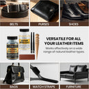 Calvana Leather Edge Coat Kit, Black & Clear Edge Paint with Adjustable Precision Applicator, Wood Burnisher Tool & Glass Slicker — 6