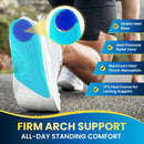 PCSsole Plantar Fasciitis Insoles, Arch Support Insoles for Men Women - Blue — 8