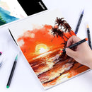 Hapikalor 9"x12" Watercolor Paper, 140lb/300gsm Water Color Paper, Black | 9" x 12" Pad — 6