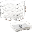 4-Tier Paper Organizer Desk Organizer Acrylic Paper Tray — 3