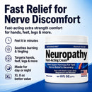 Neuropathy Cream – XL 8 oz – Maximum Strength Nerve Relief Cream for Feet Hands Legs Toes – Lidocaine 1.0% + Menthol 3.7% + Magnesium Chloride 2.0% – Fast-Acting Soothing Relief – Super Value 8 oz — 4