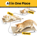Cat Scratcher, Durable Scratch Pad, Corrugated Cardboard Scratching Board for Indoor Cats, Heavy Duty, Double-Sided Usability, Recyclable, with Catnip, Medium, 1 Pack — 7