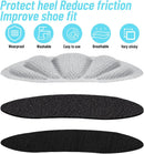 Shoe Heel Inserts, 8 Pcs Mesh Self-Adhesive Heel Cushion Pads for Back of Heel, Heel Cushion Inserts Prevent Shoes Too Big for Women Men, White Gray - White+gray 8pcs — 6