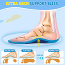 Kids Arch Support Insoles - Plantar Fasciitis Orthotic Inserts for Children with Arch Pain, Flat Feet, Foot Pronation- Shock Absorption - Ideal for Active Child - Light Blue — 2